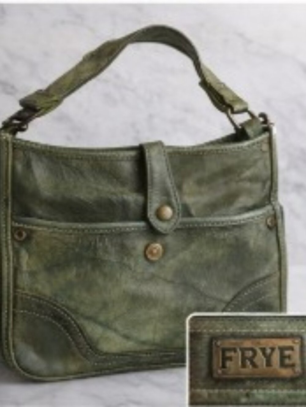 Frye leather bag, boho bag, vintage leather tote.